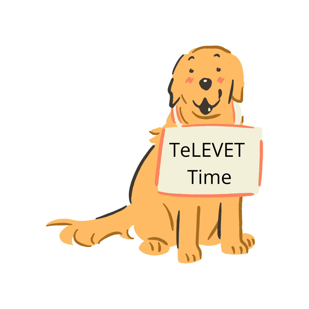 Golden with sign televet